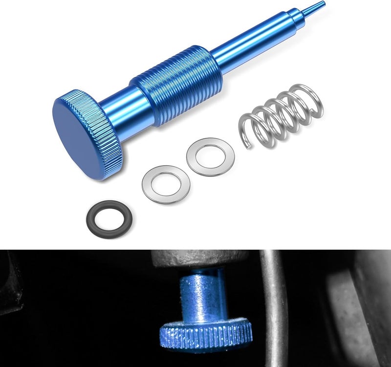 NICECNC Blue Fuel Adjustment Screw Compatible with Suzuki DRZ400S 2000-2022 DRZ400SM 2000-2022 Adjustable Fuel Screw 6061-T6 Aluminum See Fitment - Image 1